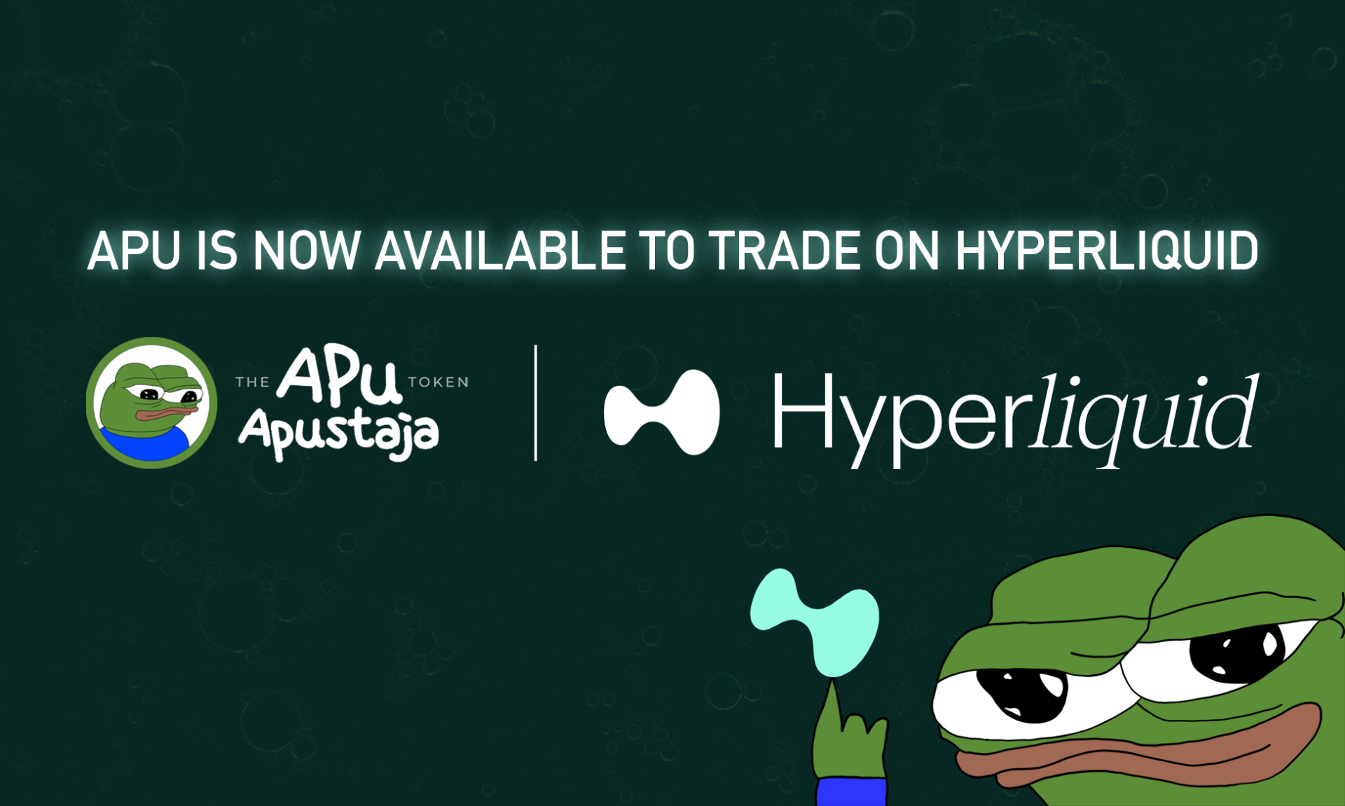 Apu is now live for trading on Hyperliquid