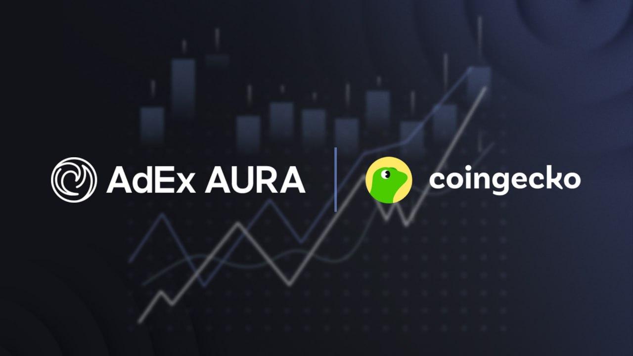 AdEx & CoinGecko partner to power AURA AI agent with live data
