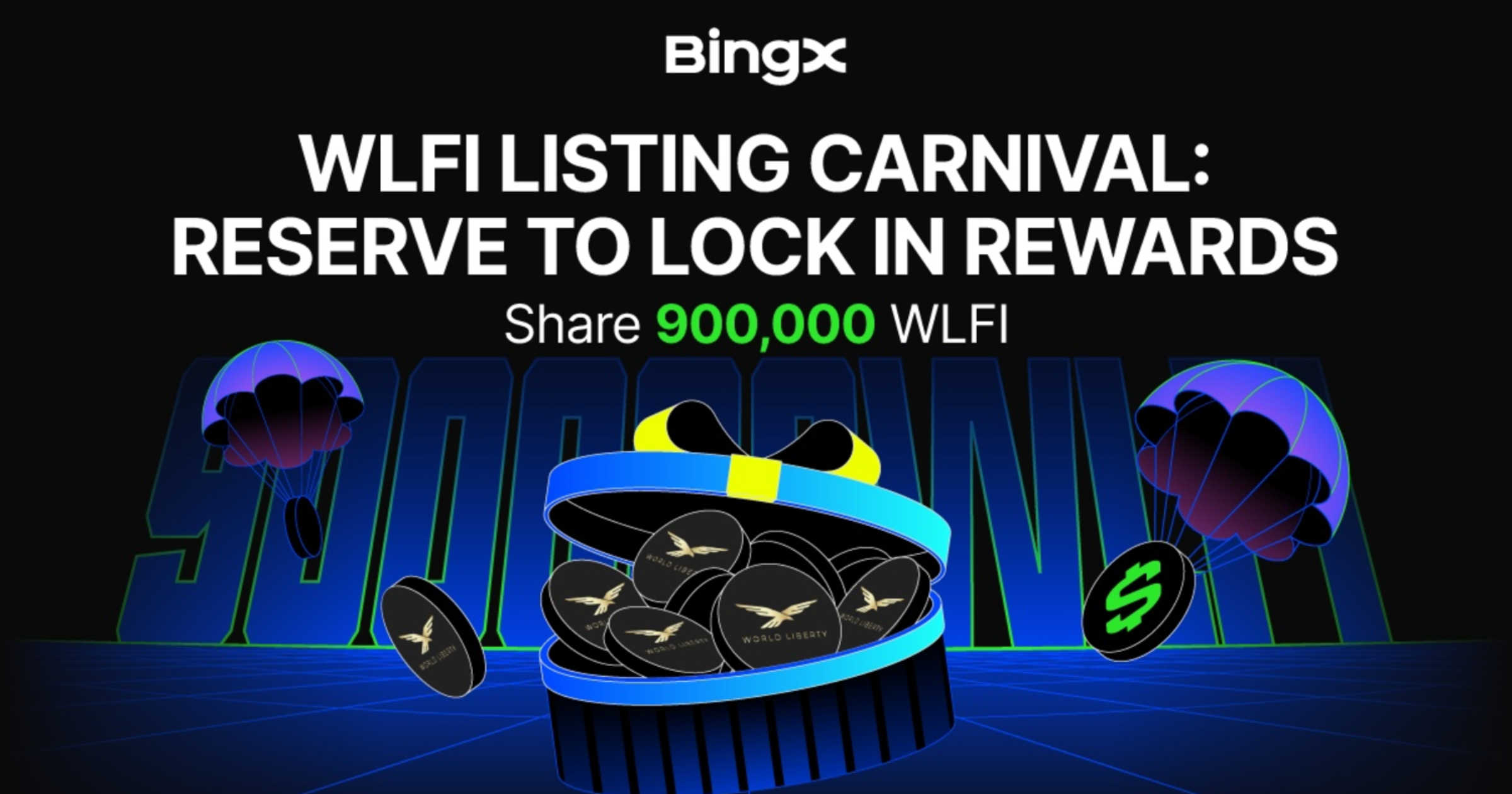 BingX unveils World Liberty Financial Spot Listing Carnival, offering  900,000 WLFI in rewards