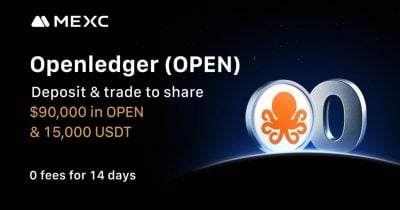 MEXC lists Openledger (OPEN) with $90,000 in OPEN