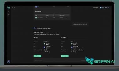 Griffin AI launches TEA Turbo, turning prompts to DeFi transactions with 1inch and Uniswap liquidity