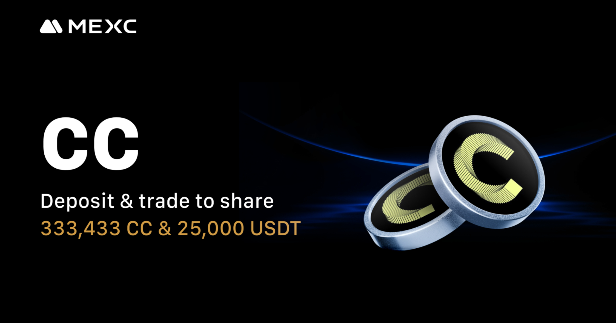 MEXC lists Canton Network (CC) with zero-fee trading and 333,433 CC &  25,000 USDT airdrop+ rewards