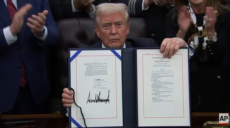 President Trump signs bill ending the US government shutdown