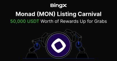 BingX among the first exchanges to list Monad (MON), enabling early access for users