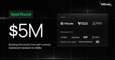 AllScale raises $5M seed led by YZi Labs to build world's first self-custody stablecoin neobank