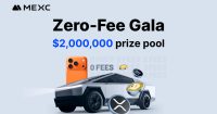 MEXC launches "Zero-Fee Gala" with $2 million prize pool including Cybertruck, gold bar, and iPhone 17