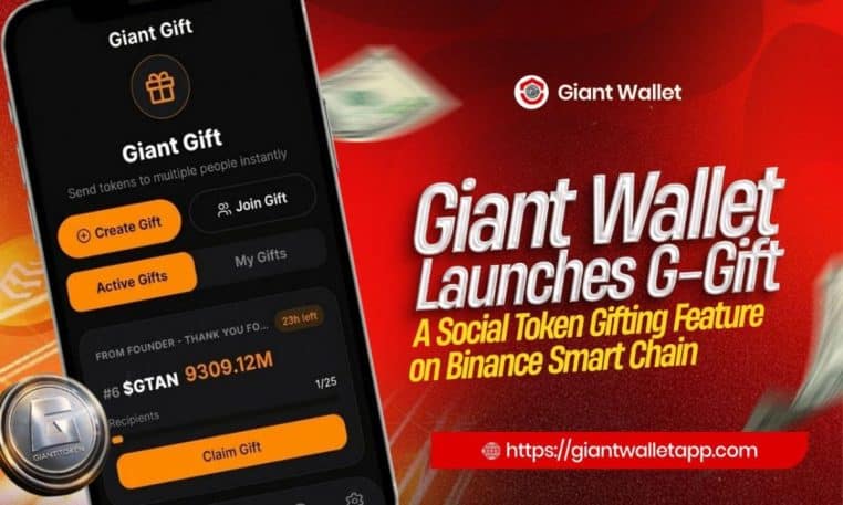 Giant Wallet launches G-Gift — a social token gifting feature on Binance Smart Chain
