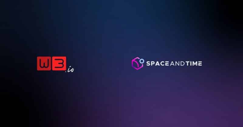 W3.io teams with Space and Time to deliver end-to-end proof layer for AI-driven financial workflows