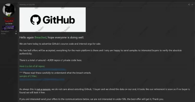 TeamPCP breaches GitHub, accessing 3,800 internal code repositories