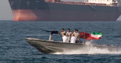 Iranian Revolutionary Guard Corps Navy halts US oil tanker in Strait of Hormuz after firing warning shots