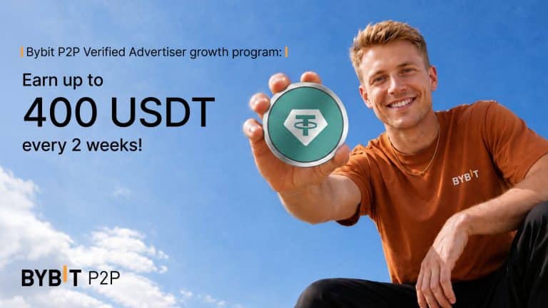 Bybit launches P2P verified advertiser growth program offering up to 400 USDT in bi-weekly rewards