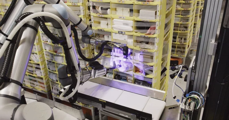 Amazon unveils Vulcan, its first robot with tactile sensing for warehouses
