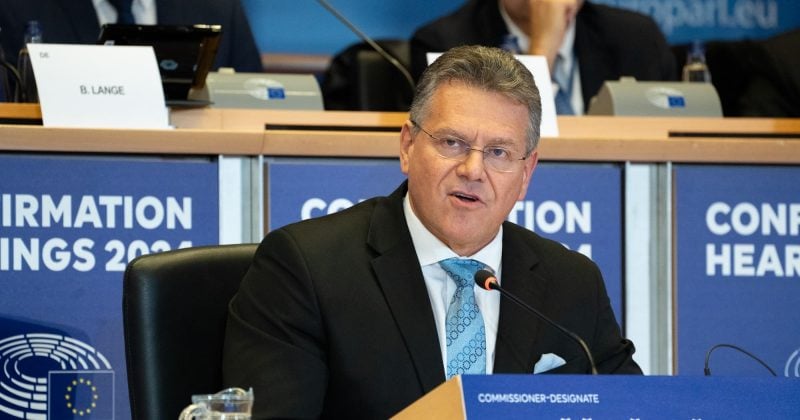 Šefčovič calls for EU-US trade deal to meet 15% tariff parameters set at Turnberry