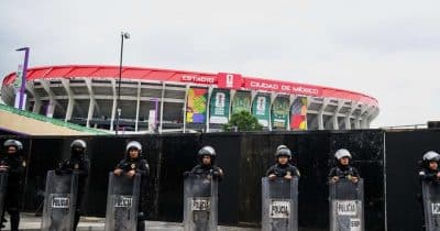 Protesters block access to Azteca Stadium ahead of World Cup opener