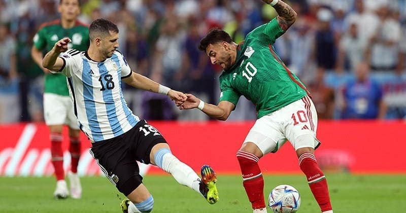 Argentina national football team rallies from bottom to win against Mexico