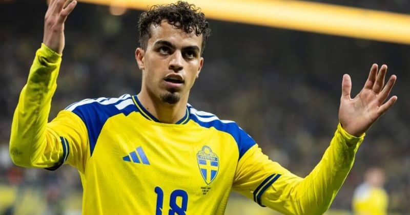Graham Potter celebrates Yasin Ayari’s first goal for Sweden in World Cup 2026 debut