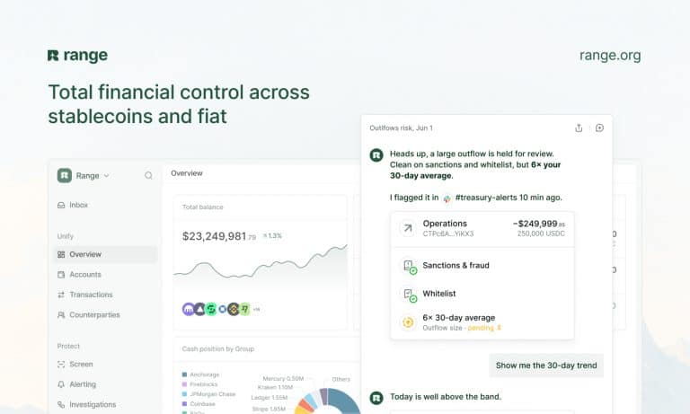 Range raises $8.3M Series A to unify treasury, risk and compliance across stablecoins and fiat