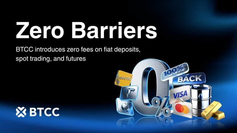 BTCC Exchange eliminates fees across every layer of crypto trading in landmark zero-barrier initiative