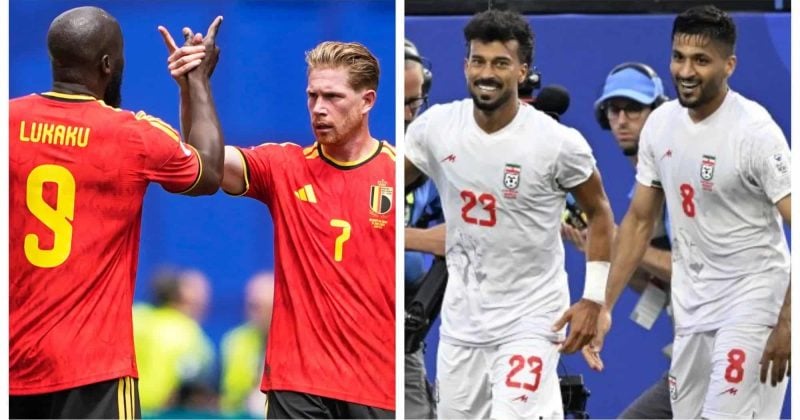 Iran leads Belgium 1-0 in World Cup 2026 Group G match