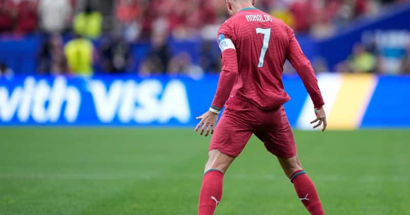 Cristiano Ronaldo scores twice, becomes first player to net in six World Cups