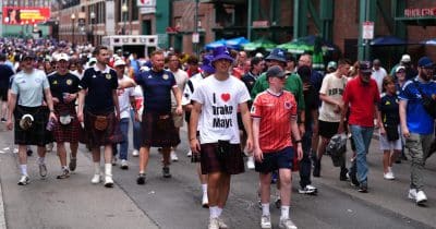 Scotland fans bid farewell to Boston, head to Miami for match against Brazil