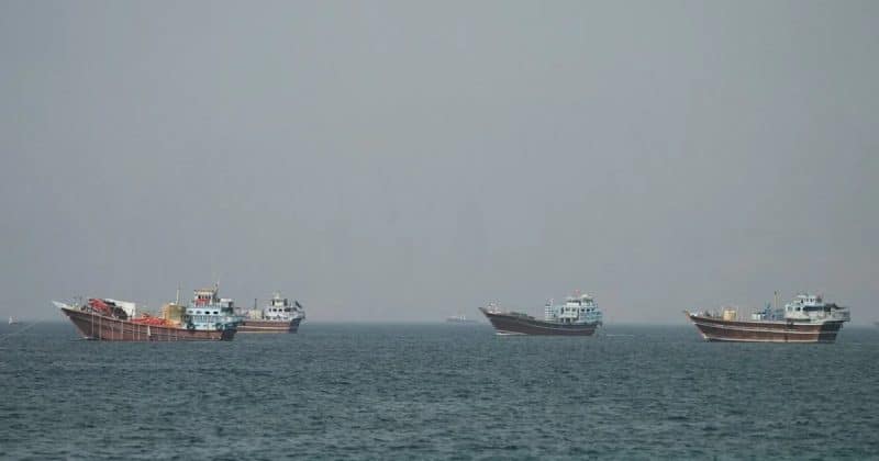 Iran strikes cargo ship near Oman as Strait of Hormuz traffic holds steady