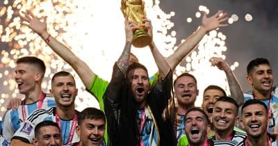Lionel Messi celebrates Argentina’s perfect World Cup group stage finish, and $ARG fan token traders are paying attention