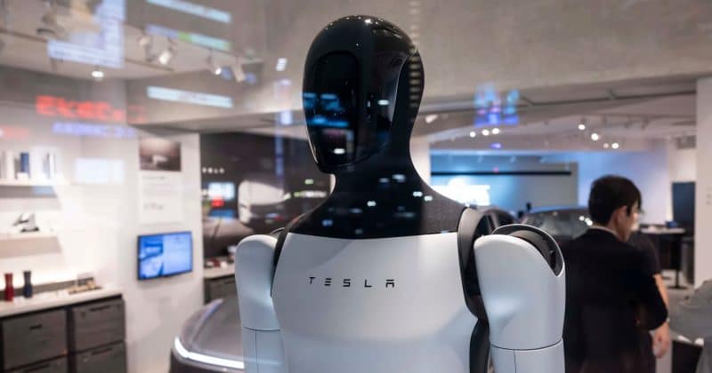 Tesla showcases Optimus production line at Fremont factory