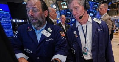 Dow heads for new record as S&amp;P 500 and Nasdaq fall on tech rotation
