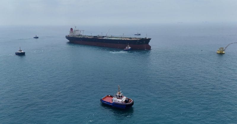 Oil prices jump after renewed strikes in Gulf threaten shipping recovery