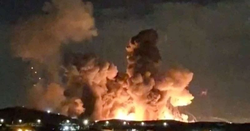 Fire erupts near Iranian army base in Bushehr after US strikes