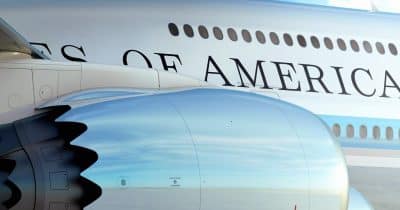 Trump returning to US on old air force one amid Iran threats