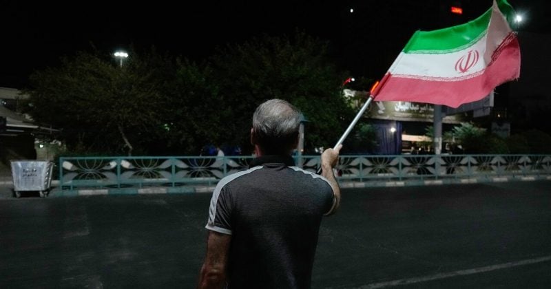 Iranians in London hold vigil for Sen. Graham, wave pre-revolutionary Iran flag
