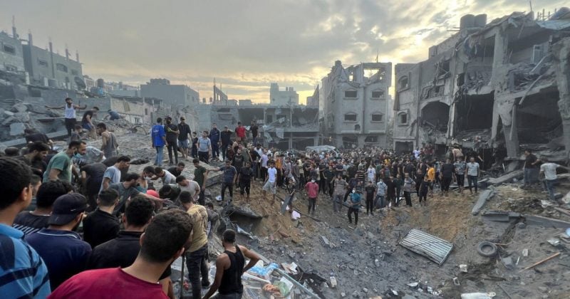 Israeli forces bomb Gaza City area, critically wounding several Palestinians