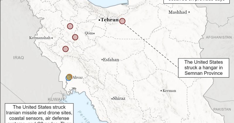 US airstrike damages IRGC warehouse in Rask as crypto markets feel the heat