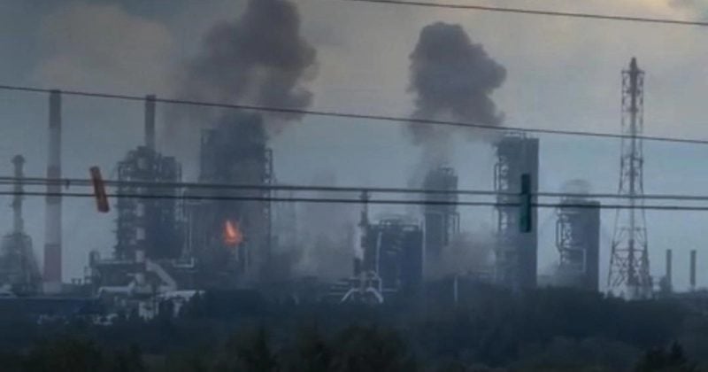 Ukrainian drone strike hits major Russian oil refinery, adding pressure to global energy markets