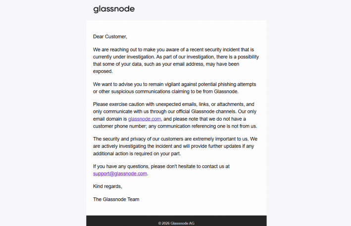 Glassnode data exposed