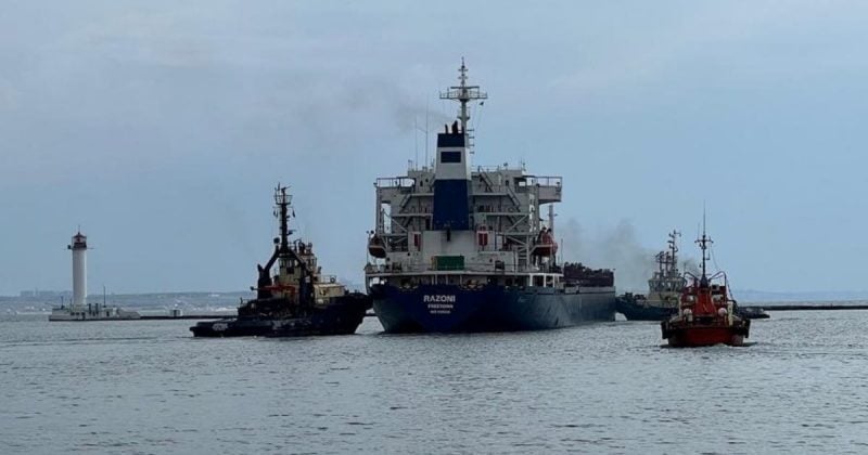 Russia strikes Ukrainian ports, damages two vessels in Black Sea conflict