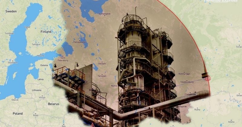 Fire erupts at Tyumen oil refinery after drone strike 2,000 km inside Russia