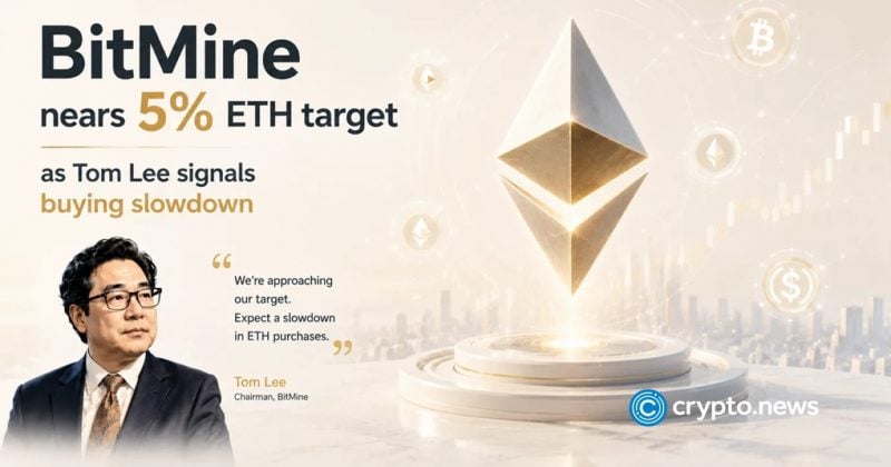 BitMine acquires $19M in Ethereum as it closes in on 5% of total supply