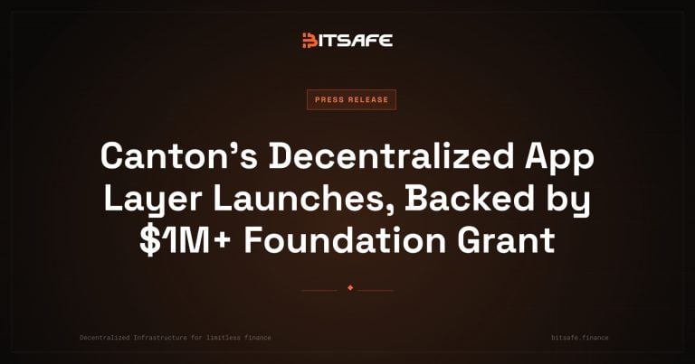 Canton’s decentralized app layer launches, backed by $1M+ foundation grant