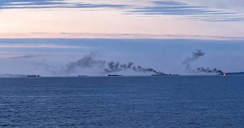 Ukraine closes Sea of Azov, disrupting Russian export routes and rattling commodity markets