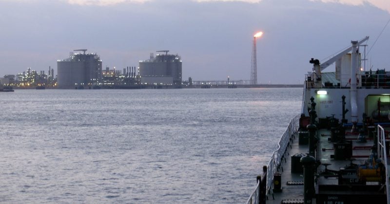 A US-owned and operated, marshall islands-flagged LNG floating storage facility was struck by at least one UAV whilst at damietta, egypt – ambrey
