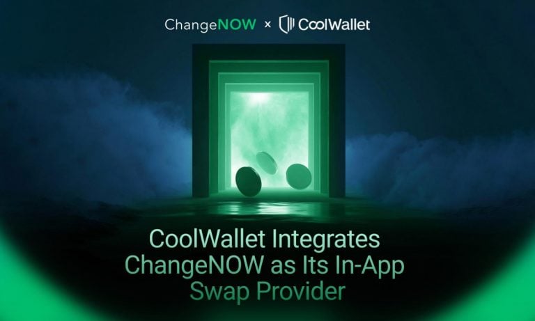 CoolWallet integrates ChangeNOW as its in-app swap provider
