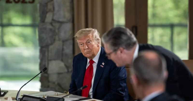 Trump pushes AI safety framework at G7 Summit as crypto-adjacent tokens watch from the sidelines