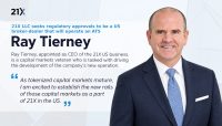 21X LLC seeks regulatory approval to operate as a US broker dealer and appoints Ray Tierney as CEO