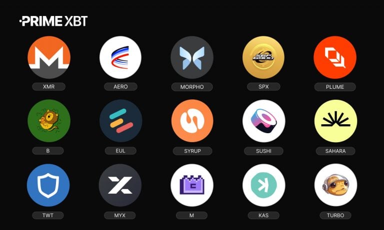 PrimeXBT adds 15 new crypto futures, taking the total to over 170