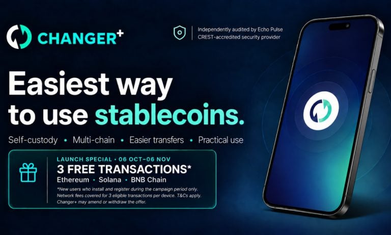 Changer+ launches stablecoin-first self-custodial wallet to make stablecoins easier to use