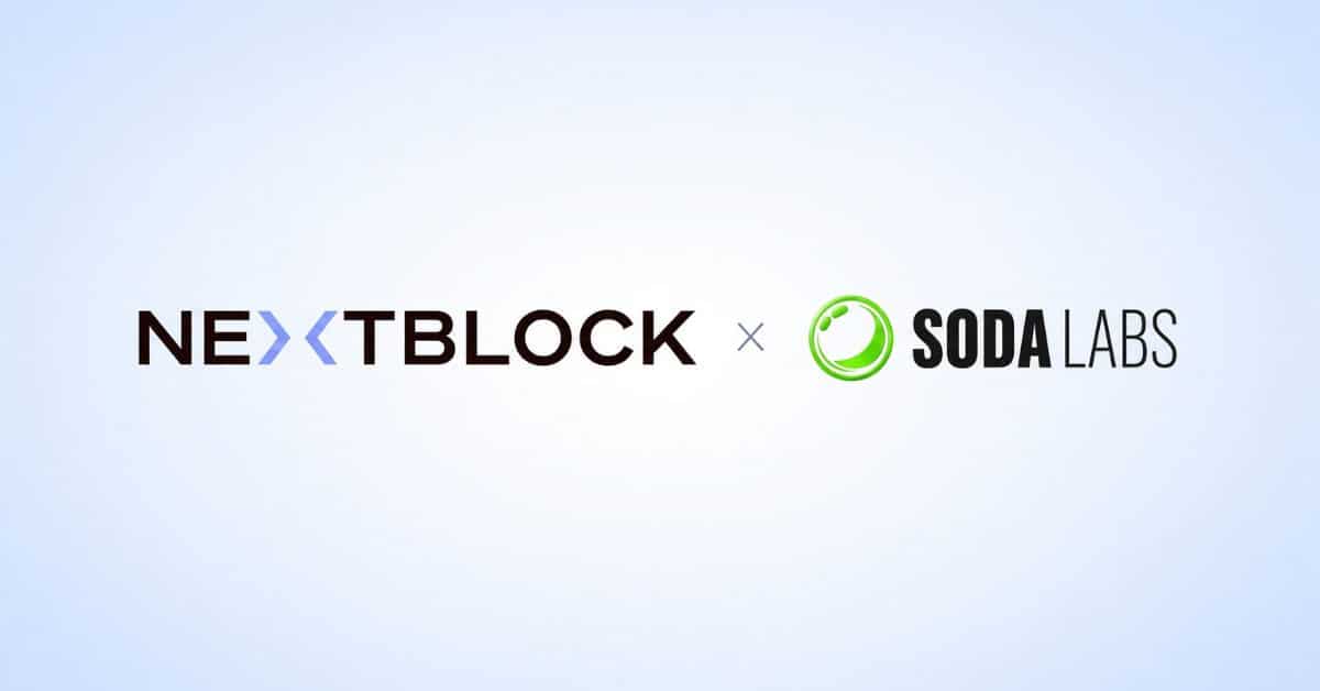 NextBlock invests $3 million in Soda Labs blockchain privacy startup