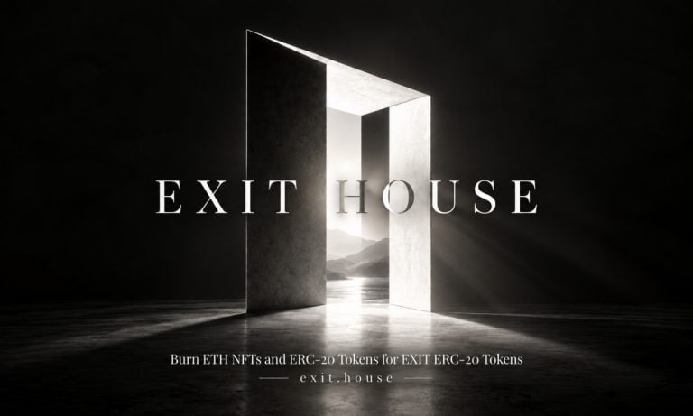 EXIT HOUSE launches on Ethereum, letting holders exit unwanted NFTs and tokens for EXIT